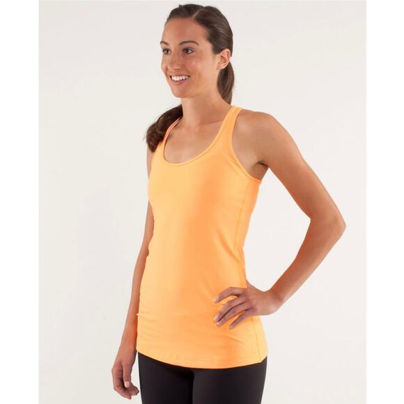Lululemon Cool Racerback Tank Creamsicle Pop Sz 4 First Release Classic Core Top - Picture 10 of 14